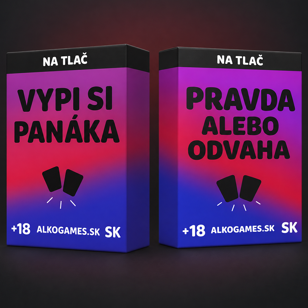 Sada "Pravda alebo odvaha" "Vypi si panáka" (na tlač)